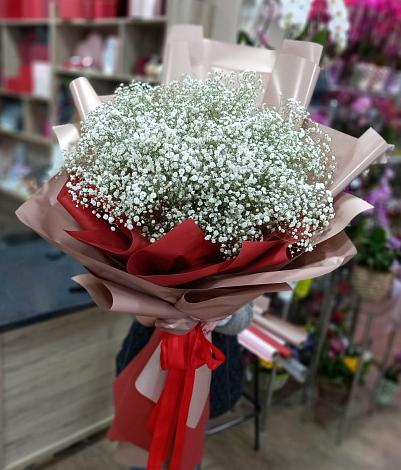 Букет цветов из: Гипсофила в Новодонецкой