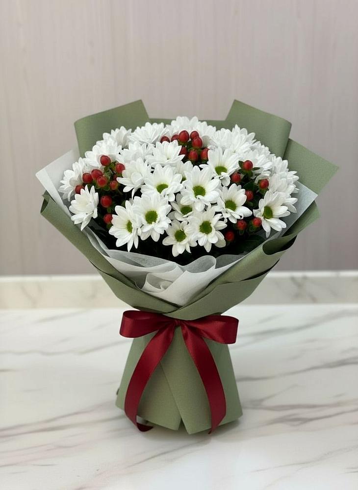 Букет цветов из: Хризантемы в Новодонецкой