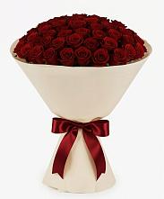 Букет 101 Бордовая роза Блэк Бакарра в Новодонецкой
