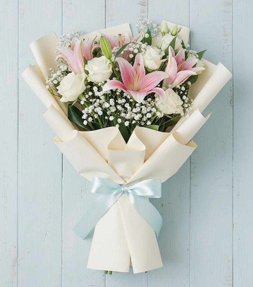 Букет цветов из: Лилии в Новодонецкой