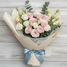 Букет цветов из:  Лизиантусы #REPLACE_PRED# Новодонецкой