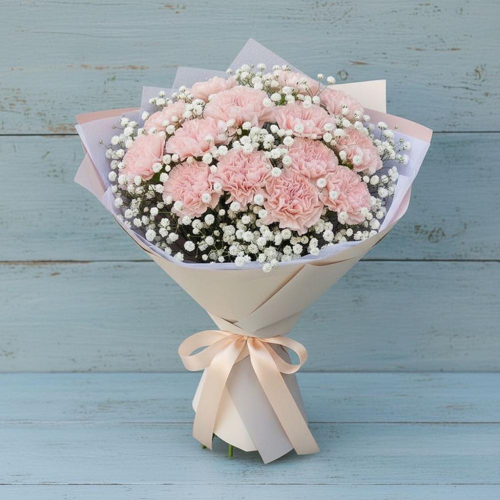 Букет цветов из: Гвоздики в Новодонецкой