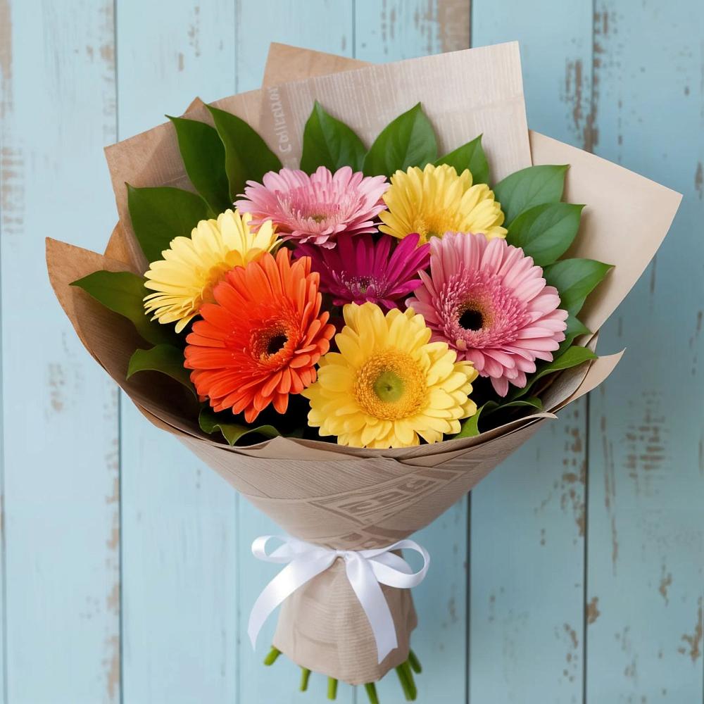 Букет цветов из: Герберы в Новодонецкой