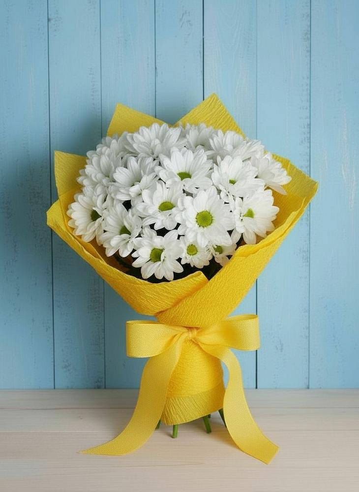 Букет цветов из: Хризантемы в Новодонецкой