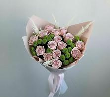 Букет цветов из:  Розы и Хризантемы #REPLACE_PRED# Новодонецкой