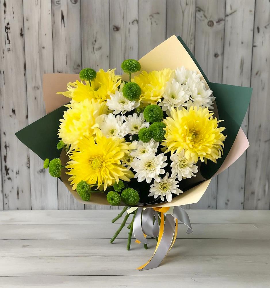 Букет цветов из: Хризантемы в Новодонецкой