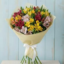 Букет цветов из:  Альстромерии #REPLACE_PRED# Новодонецкой