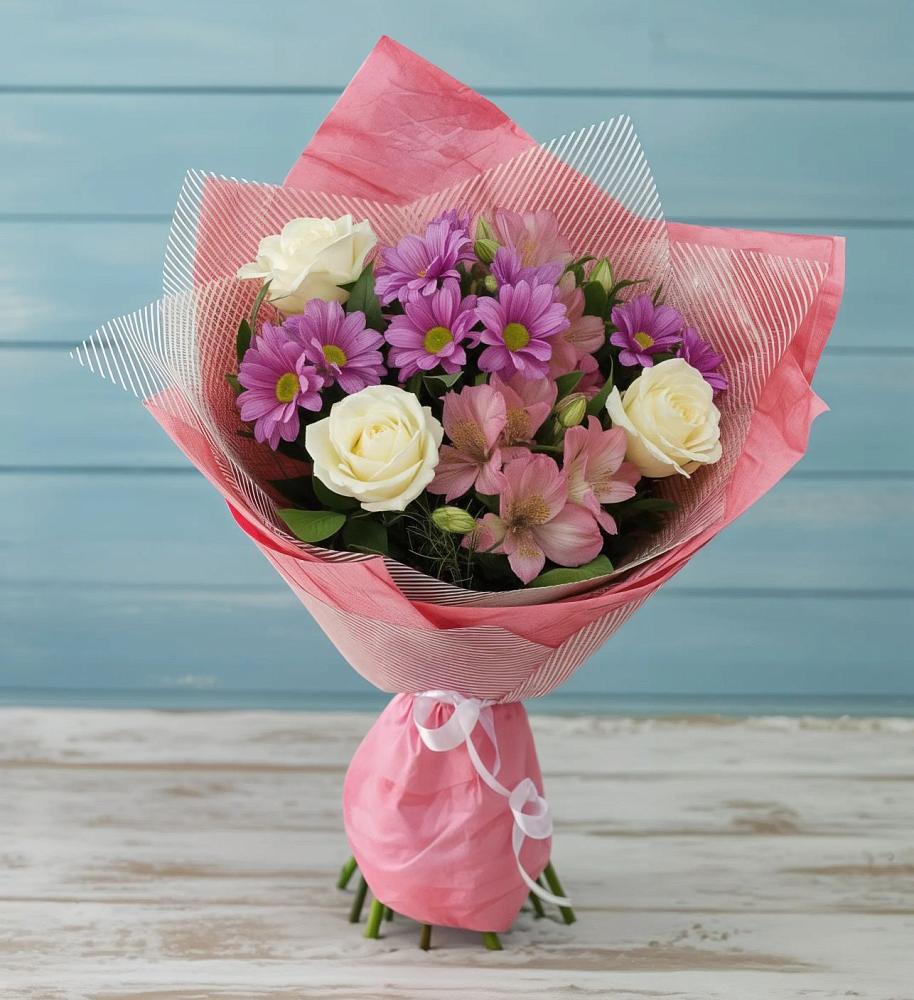 Букет цветов из: Герберы в Новодонецкой